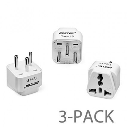 BESTEK 3-Pack Travel Adapter Plug Converter 